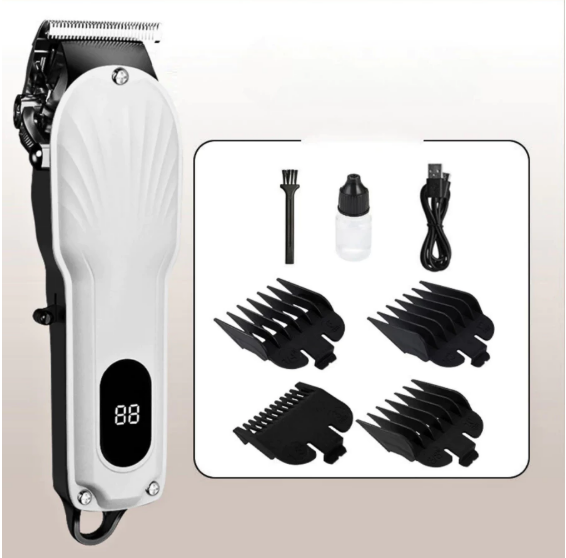 Máquina De Cortar Cabelo e Barba Profissional Portátil Recarregável