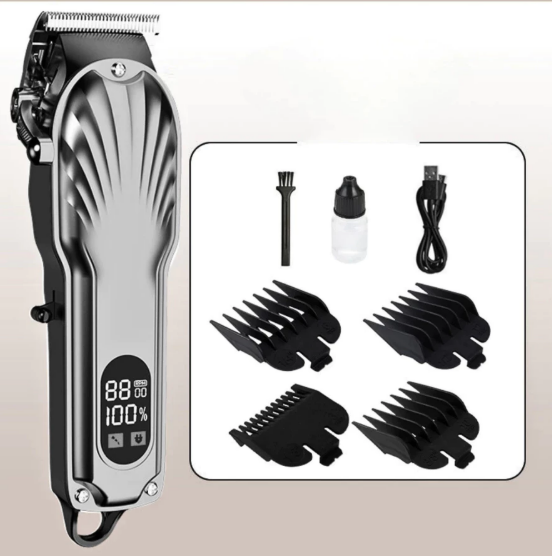 Máquina De Cortar Cabelo e Barba Profissional Portátil Recarregável