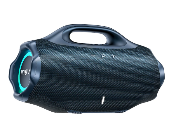 INOVA Caixa de Som Bluetooth 30W Potente IPX6 RGB TWS Bateria 3000mAh 8h Portátil USB TF