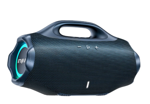 INOVA Caixa de Som Bluetooth 30W Potente IPX6 RGB TWS Bateria 3000mAh 8h Portátil USB TF