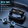 Fone M10 Fone De Ouvido Bluetooth Sem Fio Sem Fio Tws Estéreo Power Bank