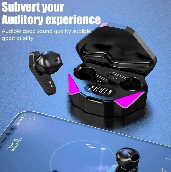 X15 Fone De Ouvido para Jogos Bluetooth 5.Tws Stereo Ultra Baixa Latency Gaming Headset