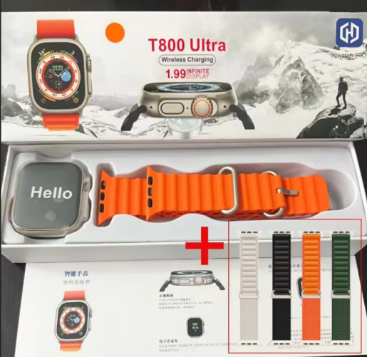2026 Nova Série 8 Relógio T800 Ultra Smart Watch Esportivo Sem Fio À Prova D'água T800 Ultra2 MAX