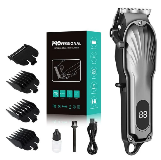 Máquina De Cortar Cabelo e Barba Profissional Portátil Recarregável